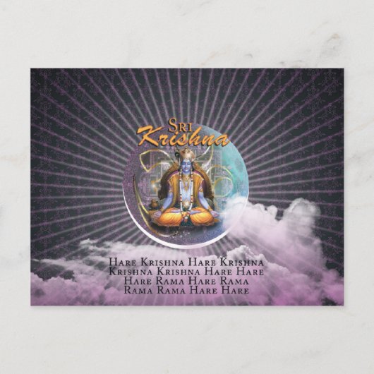 SRI KRISHNA - Briefkaart (Voorkant)