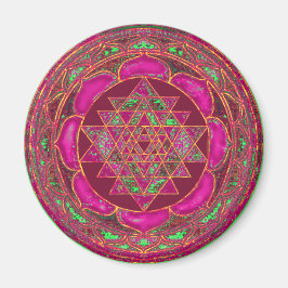 Sri Lakshmi Yantra Mandala Magneet