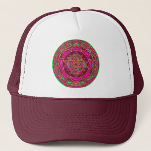 Sri Lakshmi Yantra Mandala Trucker Pet