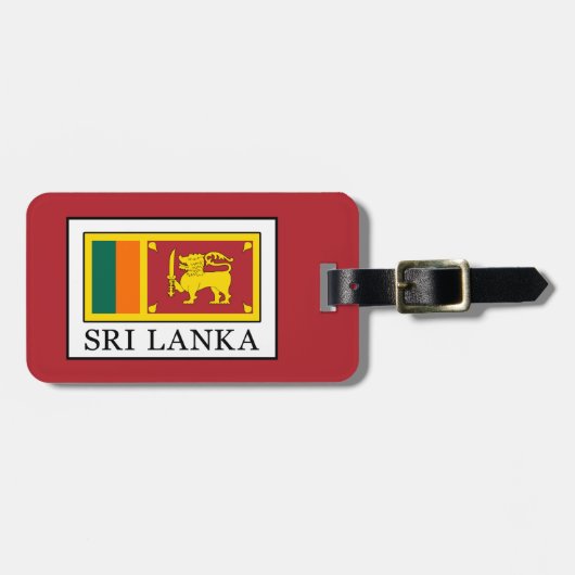 Sri Lanka Bagagelabel (Voorkant horizontaal)