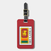 Sri Lanka Bagagelabel (Voorkant verticaal)
