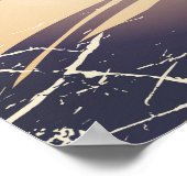 Sri Lanka Beach vintage-poster Poster (Hoek)