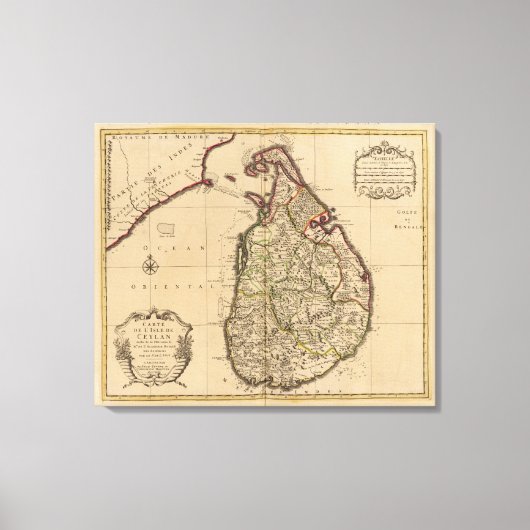 Sri Lanka Canvas Afdruk (Voorkant)