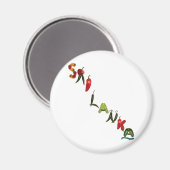 Sri Lanka Chili Peppers Magneet (Voorkant / Achterkant)