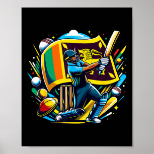 Sri Lanka Cricket Sri Lankaanse Cricket Jersey 1 Poster