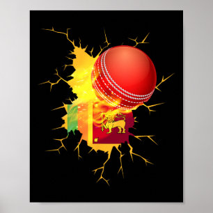 Sri Lanka Cricket T-shirt cadeau Poster