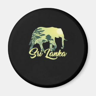 Sri Lanka Elephant Natuur Lover Traveler Gift Magneet