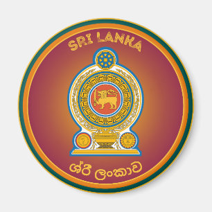 Sri Lanka Erfgoed Embleem Magneet
