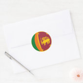 Sri Lanka Fisheye Flag Sticker (Envelop)