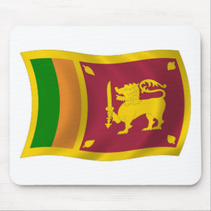 Sri Lanka Flag Mousepad Muismat