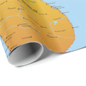 Sri Lanka-kaart Cadeaupapier (Rol Hoek)