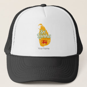 Sri Lanka Kaart Vakantie Eiland Souvenir Trucker Pet