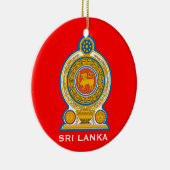SRI LANKA* Keramisch kerstversiering Ornament (Rechts)