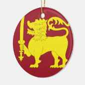 Sri Lanka Keramisch Ornament (Links)