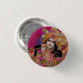 Sri Lanka Krsna Pink Mini Button (Voorkant /achterkant)