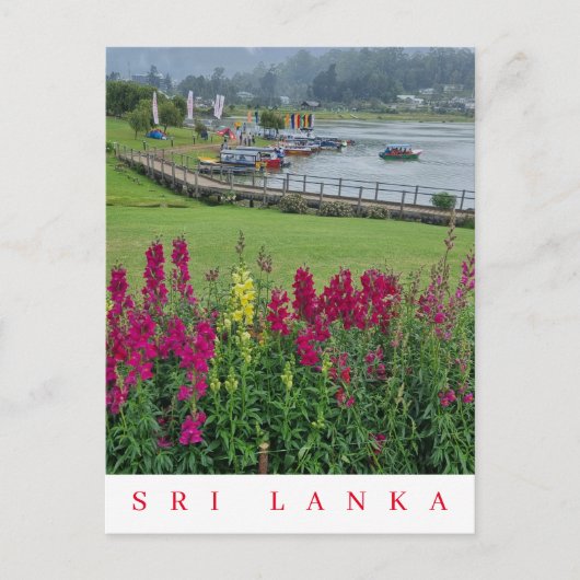 Sri Lanka Lake Gregory uitzicht briefkaart (Voorkant)