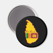 Sri Lanka magneet (Voorkant / Achterkant)