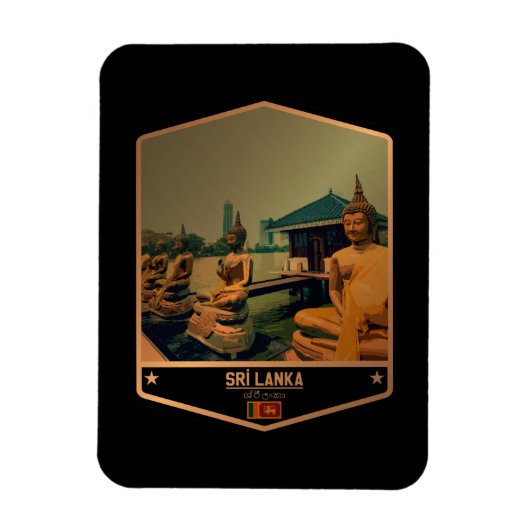 Sri Lanka Magneet (Verticaal)