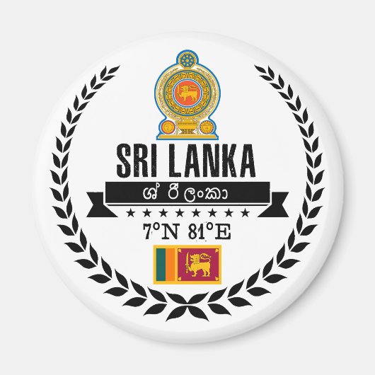 Sri Lanka Magneet (Voorkant)