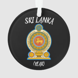 Sri Lanka met kerstversiering Ornament