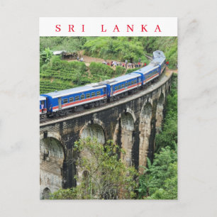 Sri Lanka Nine Arches Bridge trein uitzicht ansich Briefkaart