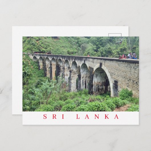 Sri Lanka Nine Arches Bridge uitzicht briefkaart (Voorkant / Achterkant)