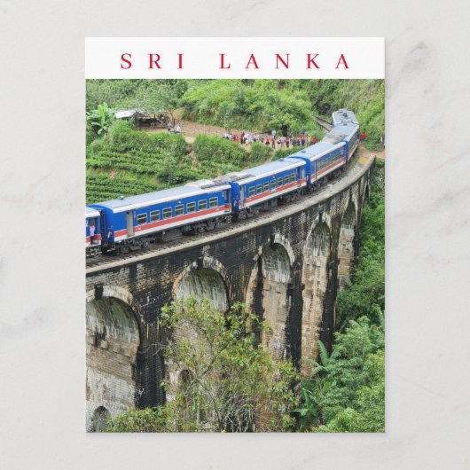 Sri Lanka Nine Arches Bridge vue carte postale (Devant)