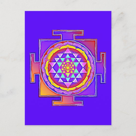 Sri Lanka - Ontwerp van het hindoeïstische symbool Briefkaart (Voorkant)