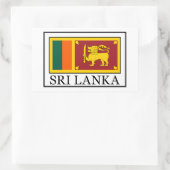 Sri Lanka Rechthoekige Sticker (Tas)