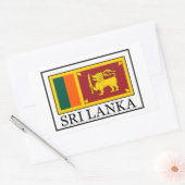 Sri Lanka Rechthoekige Sticker (Envelop)