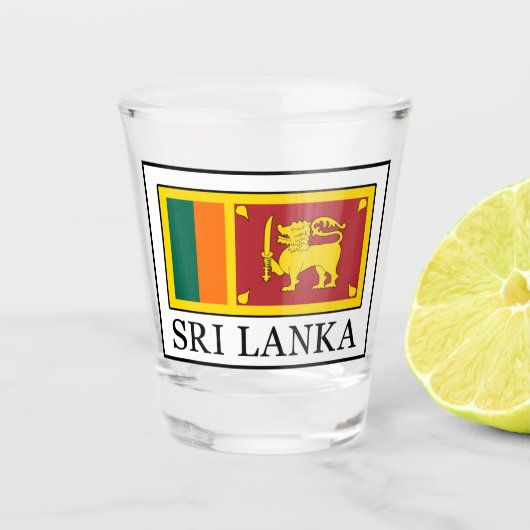 Sri Lanka Shot Glas (Voorkant)