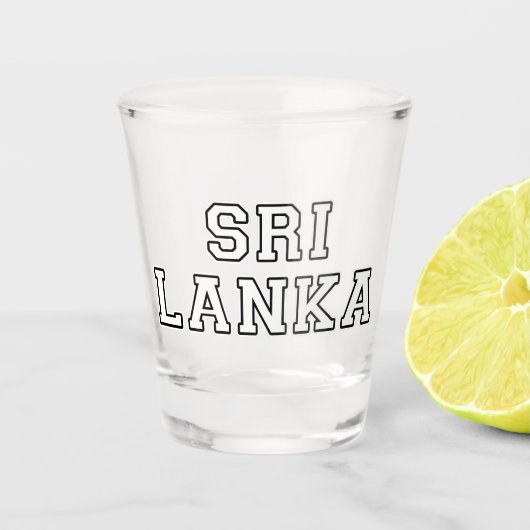 Sri Lanka Shot Glas (Voorkant)