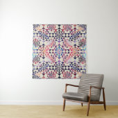 Sri Lanka / Sri Chakra Pattern - Verf textuur Wandkleed (In situ)