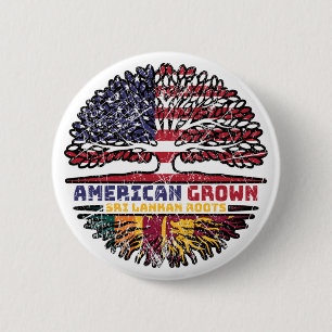 Sri Lanka Sri Lanka VS Verenigde Staten Verenigde  Ronde Button 5,7 Cm