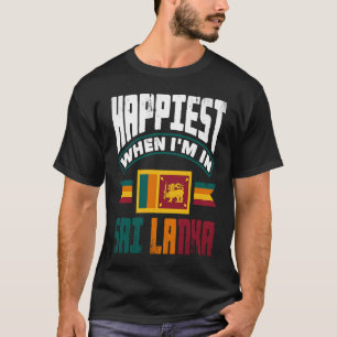 Sri Lanka: Srilankaanse vlag gebeurt als ik in Sri T-shirt