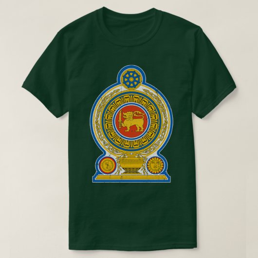 Sri Lanka Stijl Ontwerp T-shirt (Design voorkant)