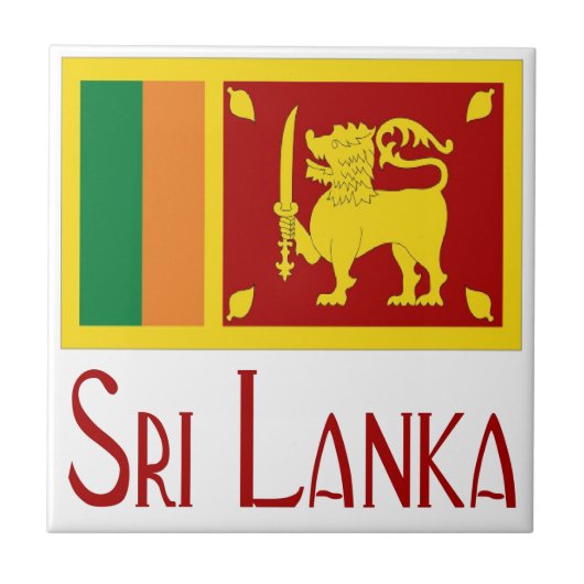 Sri Lanka Tegeltje (Voorkant)