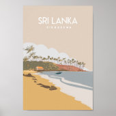 Sri lanka Travel poster Hikkaduwa (Voorkant)
