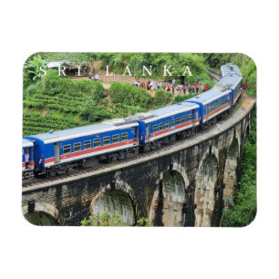 Sri Lanka trein op Nine Arches Bridge uitzicht mag Magneet