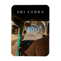 Sri Lanka tuk tuk passagier uitzicht koelkastmagne