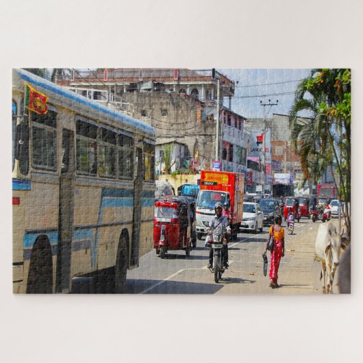 Sri Lanka Tut Tut's et Circulation Puzzle (Horizontal)