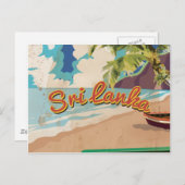 Sri Lanka  Vacation Poster Briefkaart (Voorkant / Achterkant)