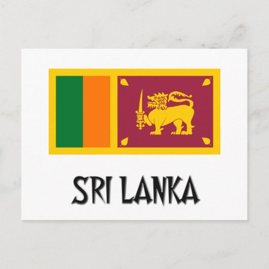 Sri Lanka vlag Briefkaart (Voorkant)