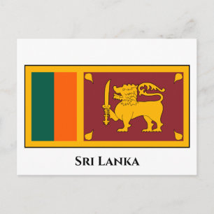 Sri Lanka vlag Briefkaart