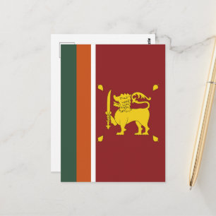 Sri Lanka vlag Briefkaart