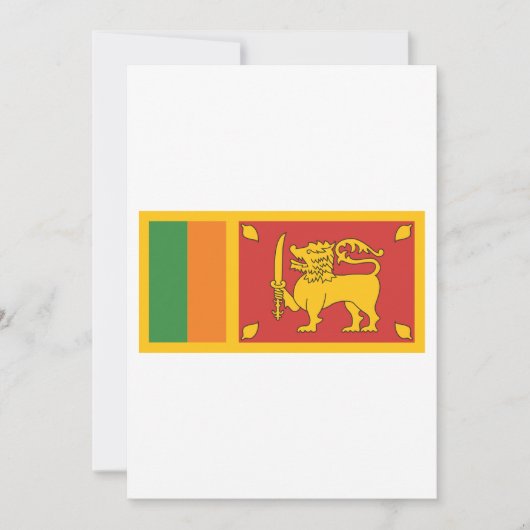 Sri Lanka vlag Kaart (Voorkant)
