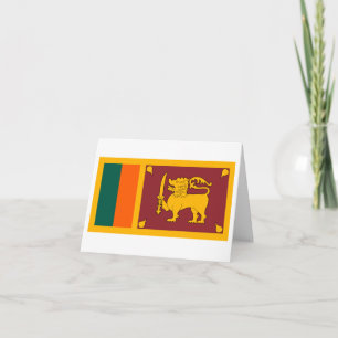 Sri Lanka vlag Kaart