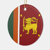 Sri Lanka vlag Keramisch Ornament (Links)