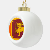 Sri Lanka vlag Keramische Bal Ornament (Rechts)