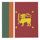 Sri Lanka vlag Kubus (Rechts)